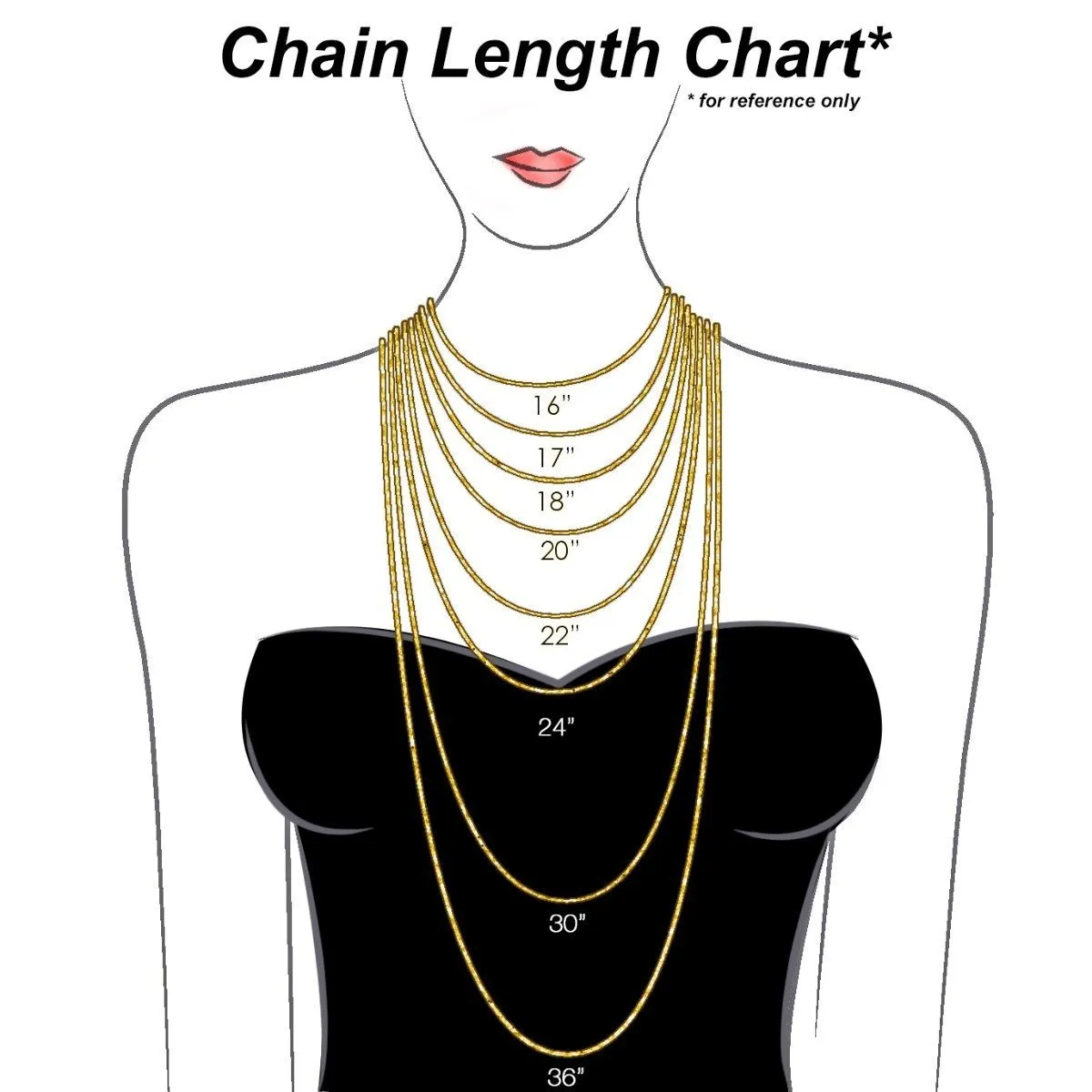 14KT Gold 3.35MM Semi Solid Curb Chain Necklace - 4 Lengths