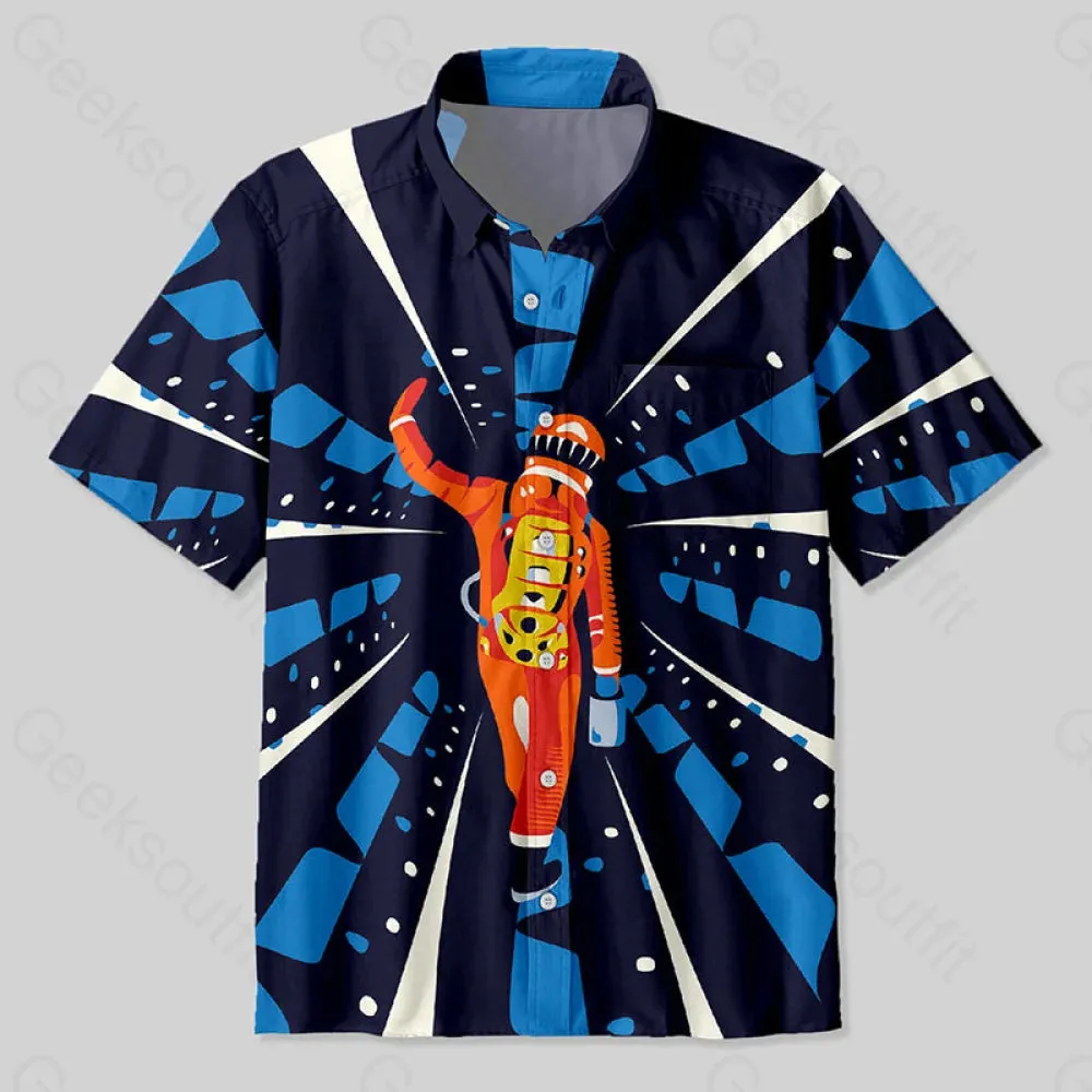 2001: A Space Odyssey Classic Scene Button Up Pocket Shirt