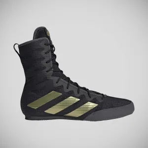 Adidas Box Hog 4 Boxing Boots Black/Gold