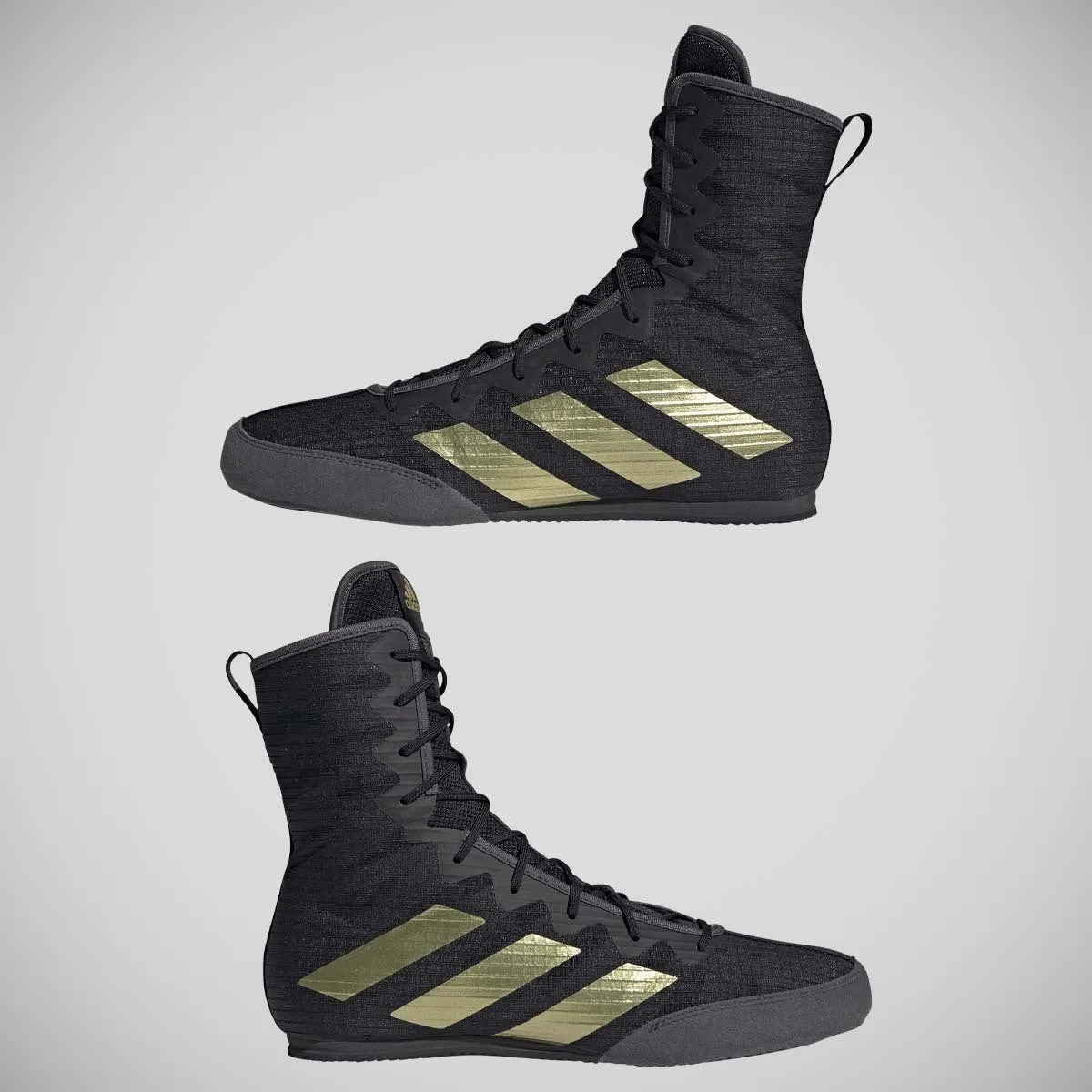 Adidas Box Hog 4 Boxing Boots Black/Gold