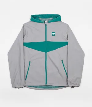 Adidas Dekum Packable Jacket - Light Granite / Active Green