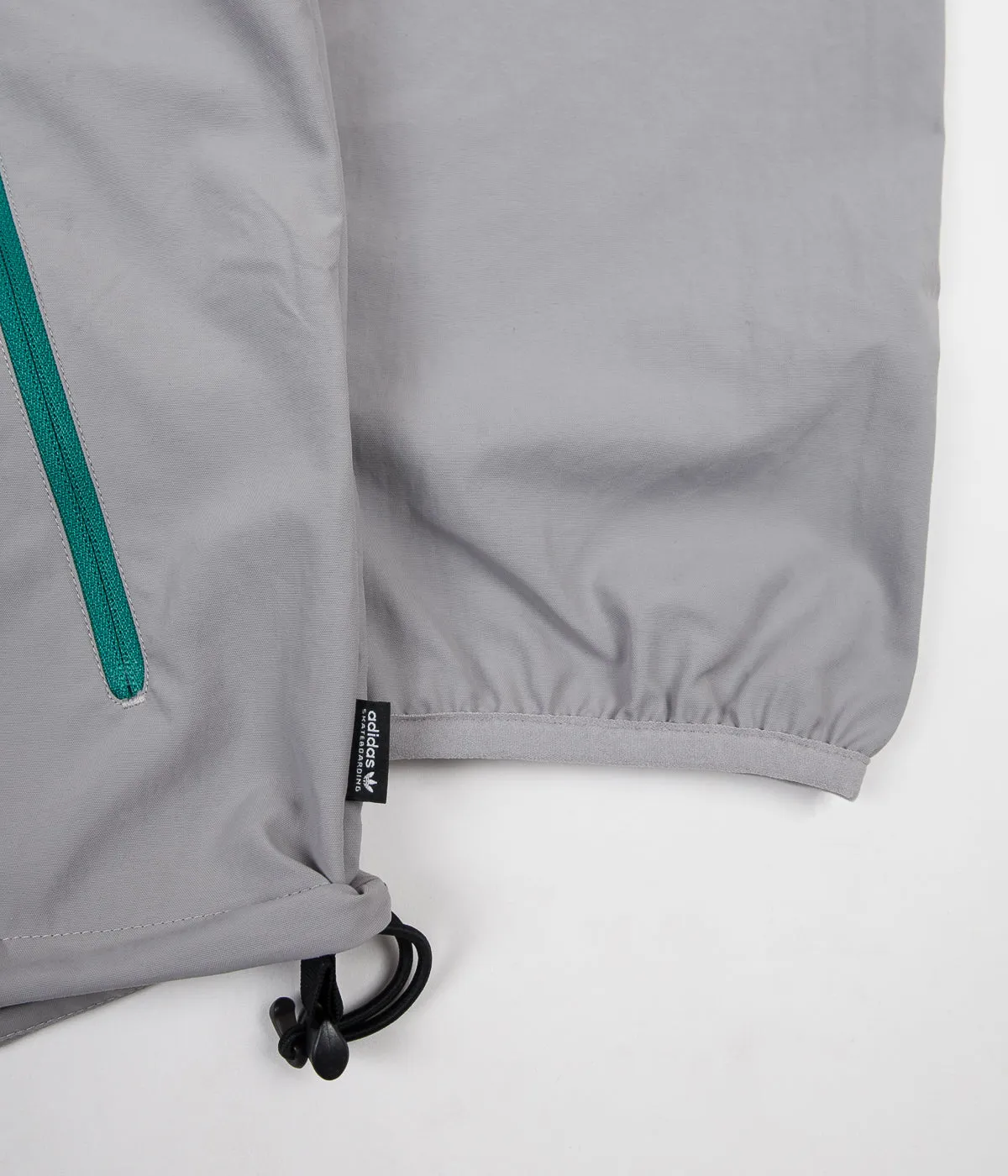 Adidas Dekum Packable Jacket - Light Granite / Active Green