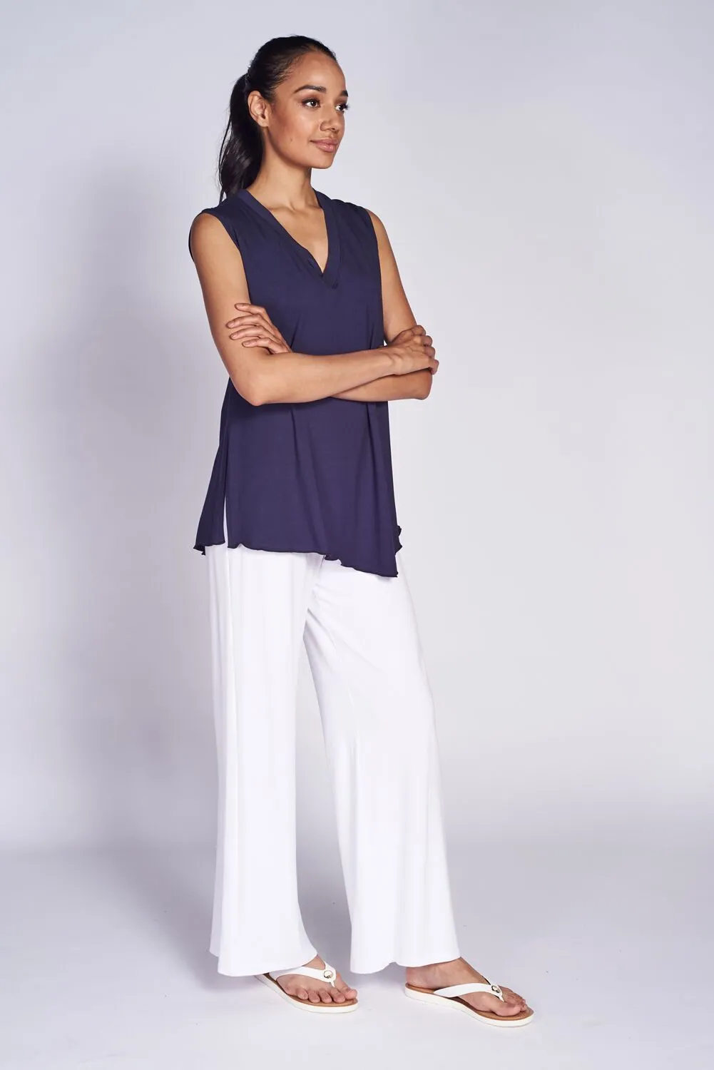 Angled Tank Top - Bamboo