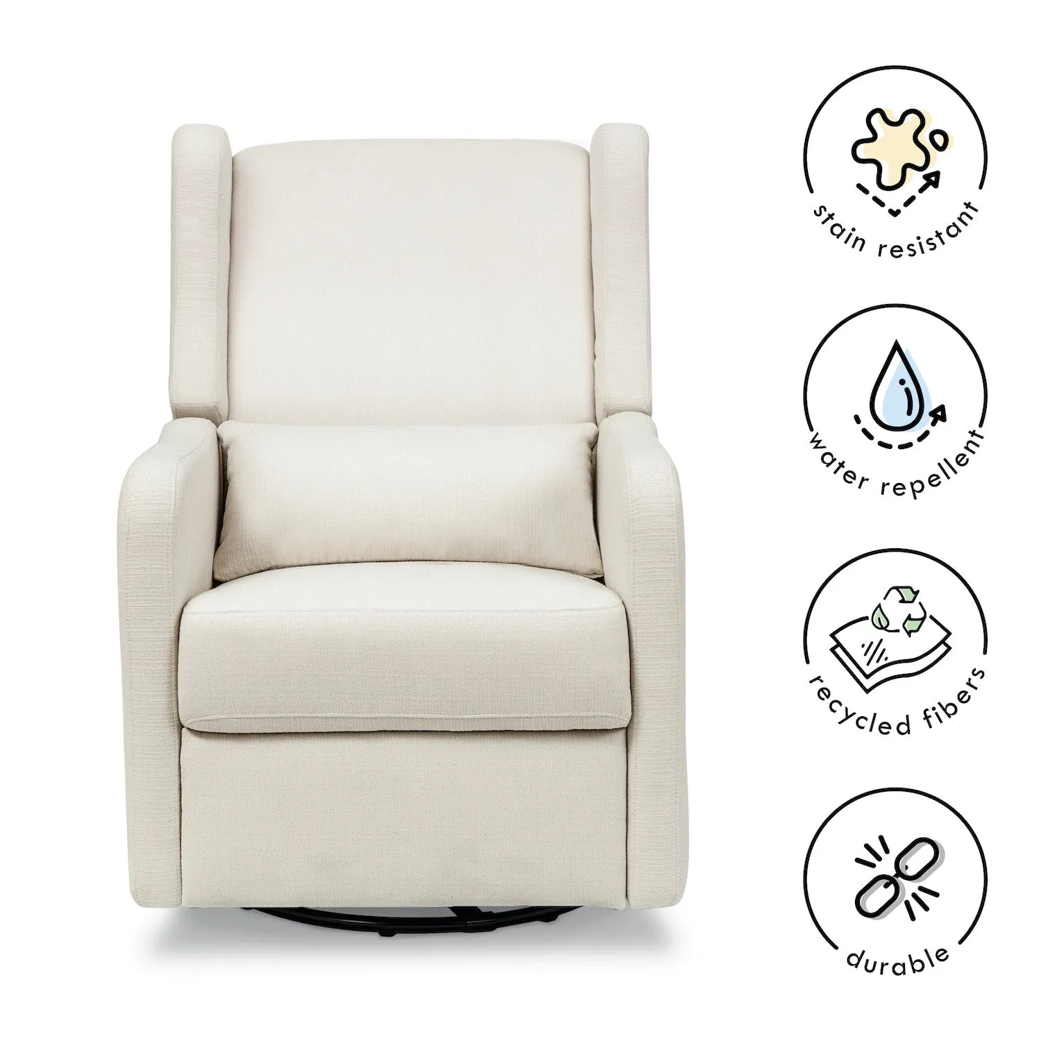 Arlo Recliner and Swivel Glider in Water Repellent & Stain Resistant Fabric