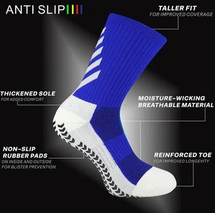 Arrow Grip Socks - Royal Blue v3