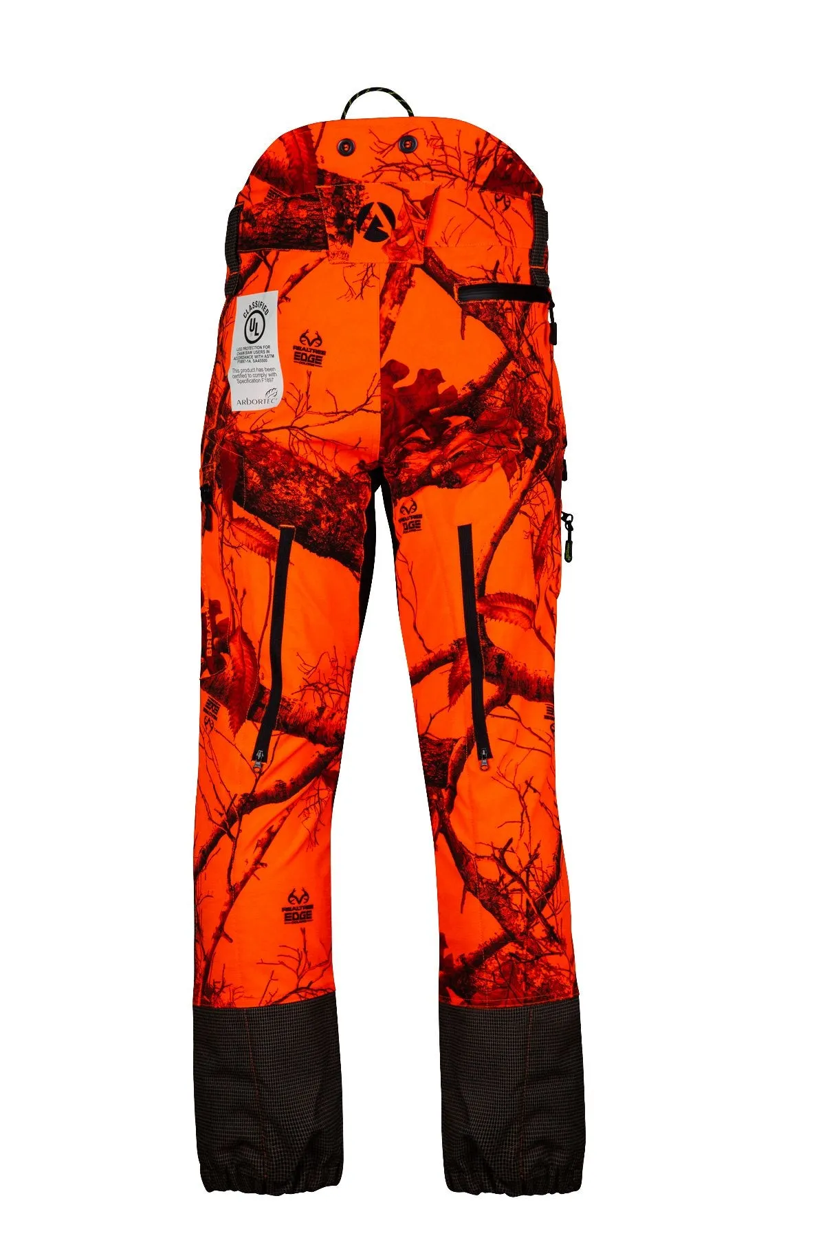 AT4060 UL - Breatheflex Pro Realtree Chainsaw Pants Design A/Class 1 - Orange