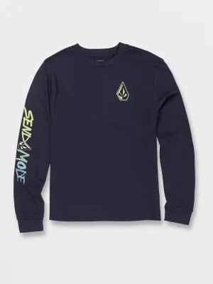 Big Boys Send Mode Tech Long Sleeve Tee - Navy