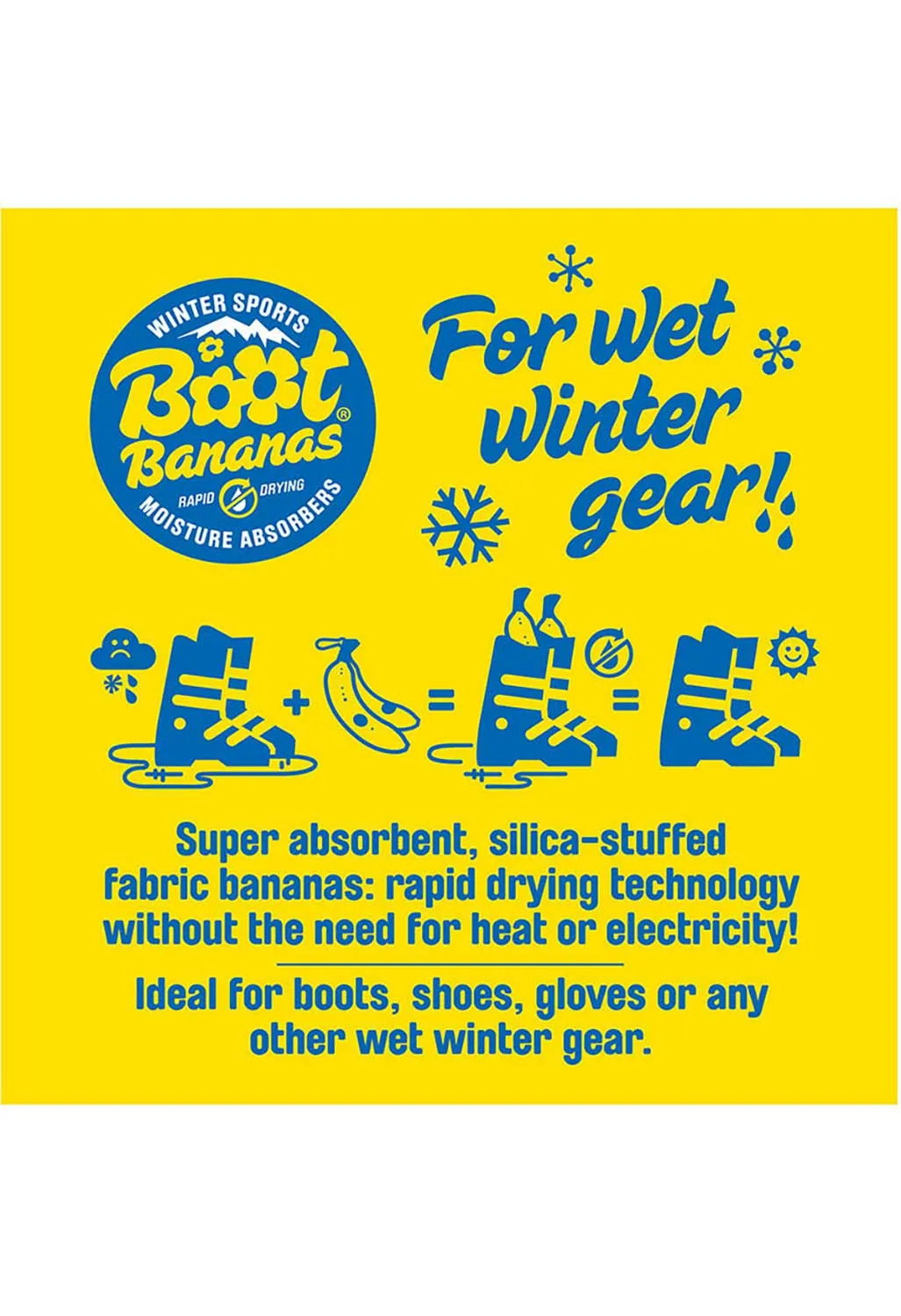 Boot Bananas Winter Sports Moisture Absorbers