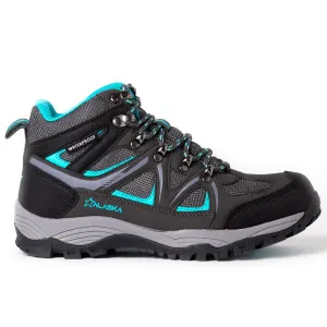 Botas Alaska Jade Waterproof Trekking Mujer Gris Verde