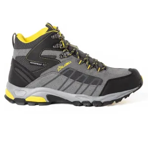 Botas Alaska Llaima Waterproof Trekking Gris Amarillo