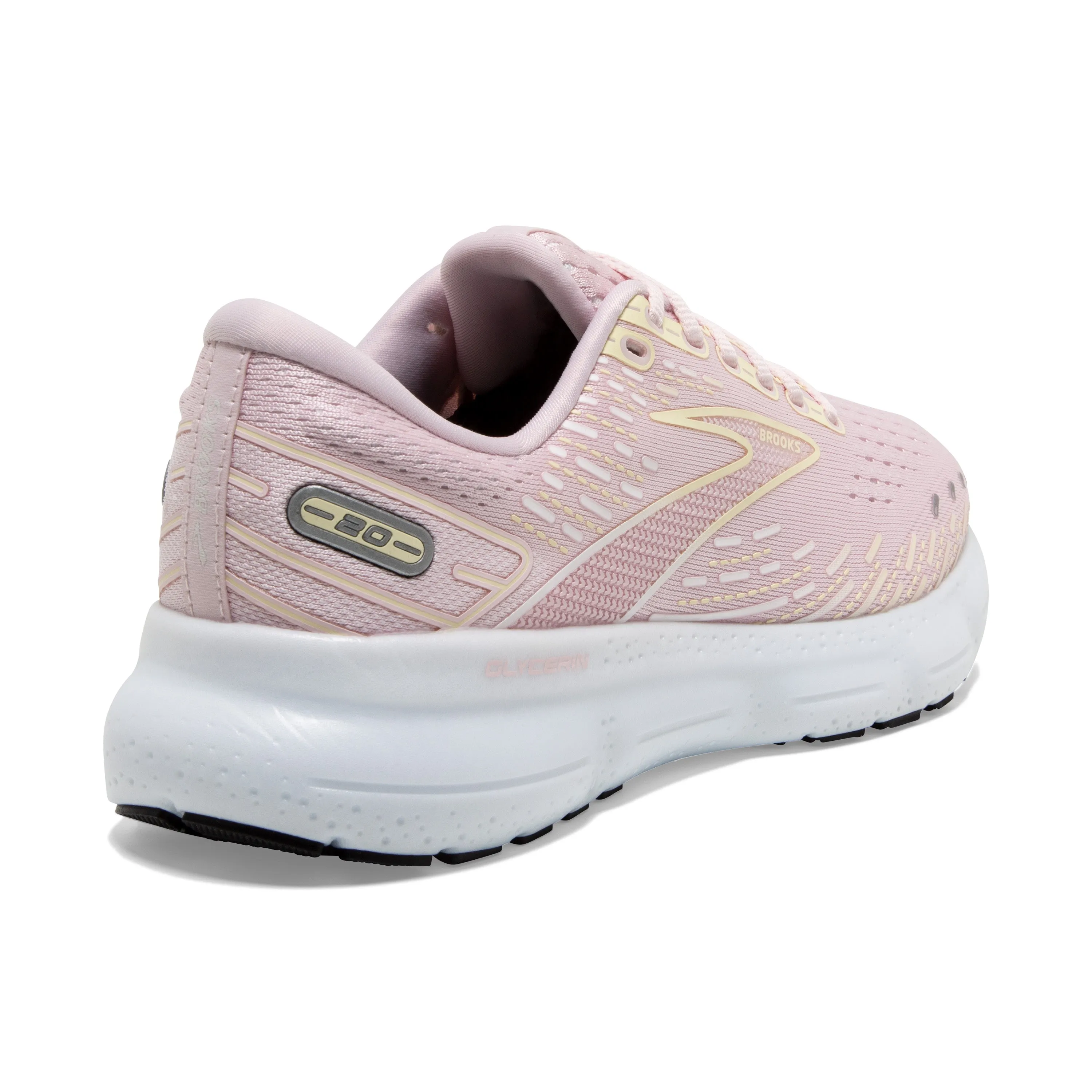 Brooks Glycerin 20 (B Width) - Pink/Yellow/White (Womens)