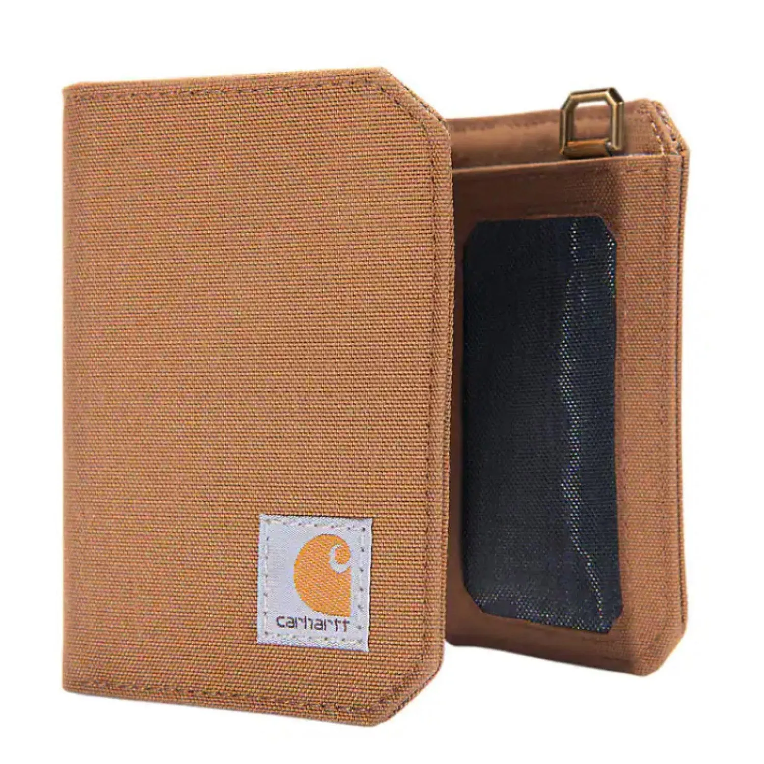 Carhartt Men's Nylon Duck RFID Logo Trifold Wallet