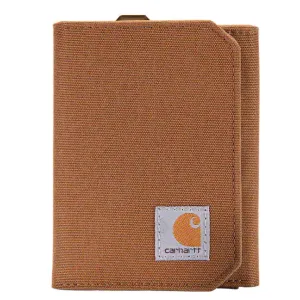 Carhartt Men's Nylon Duck RFID Logo Trifold Wallet