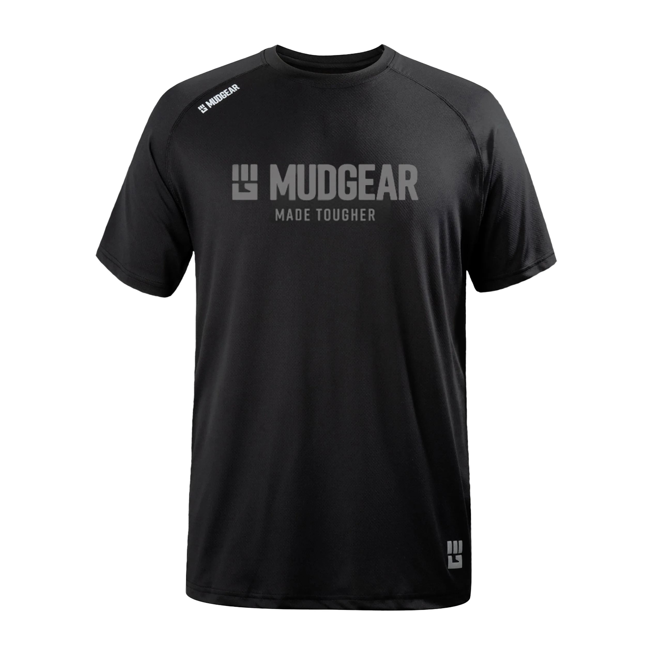 CLEARANCE ITEM - MudGear Made Tougher Men's Loose Fit Performance Shirt VX - Short Sleeve (Black)