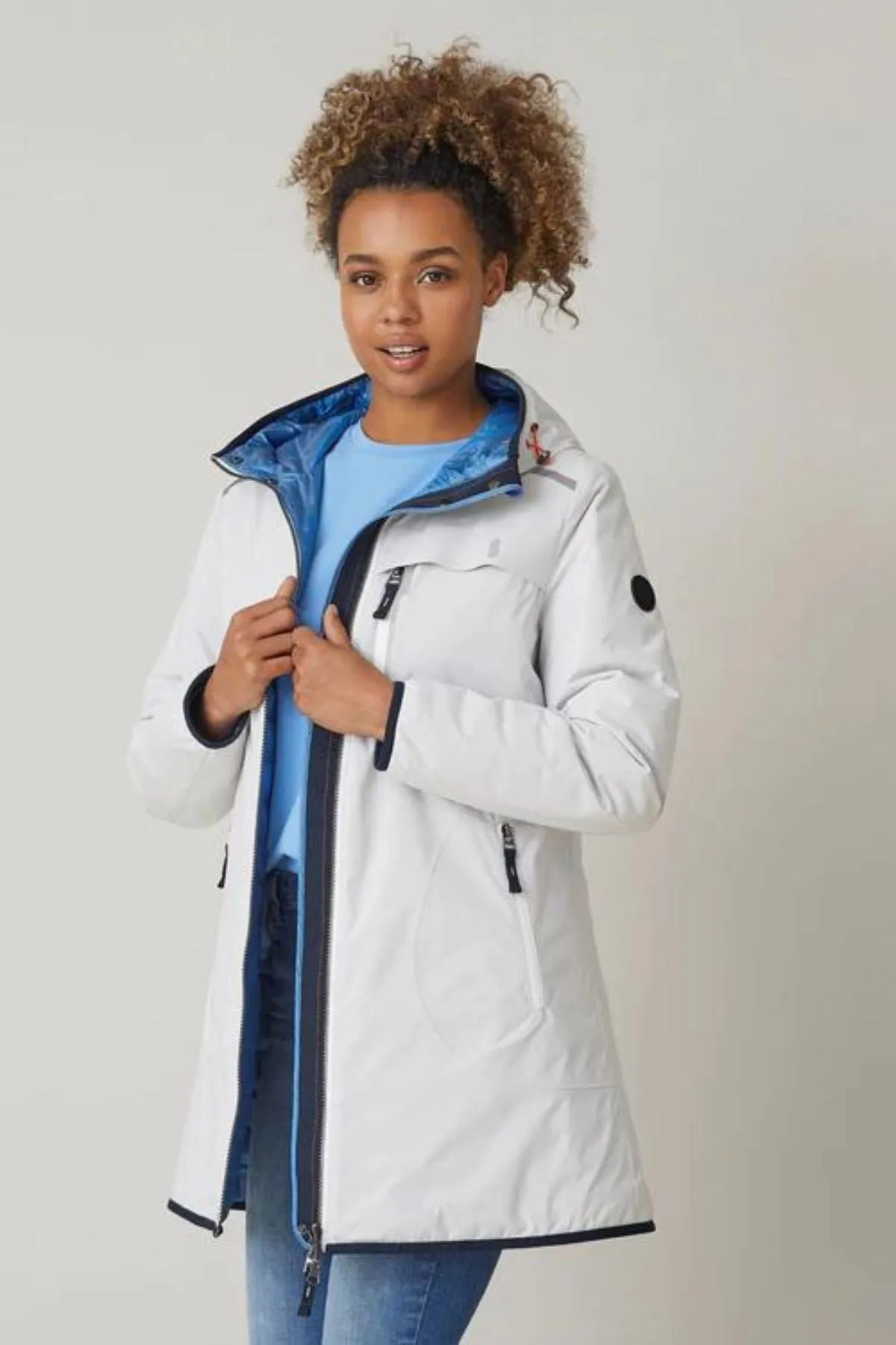 DORTHA Reversible & Waterproof Jacket with Detachable Hood 2092