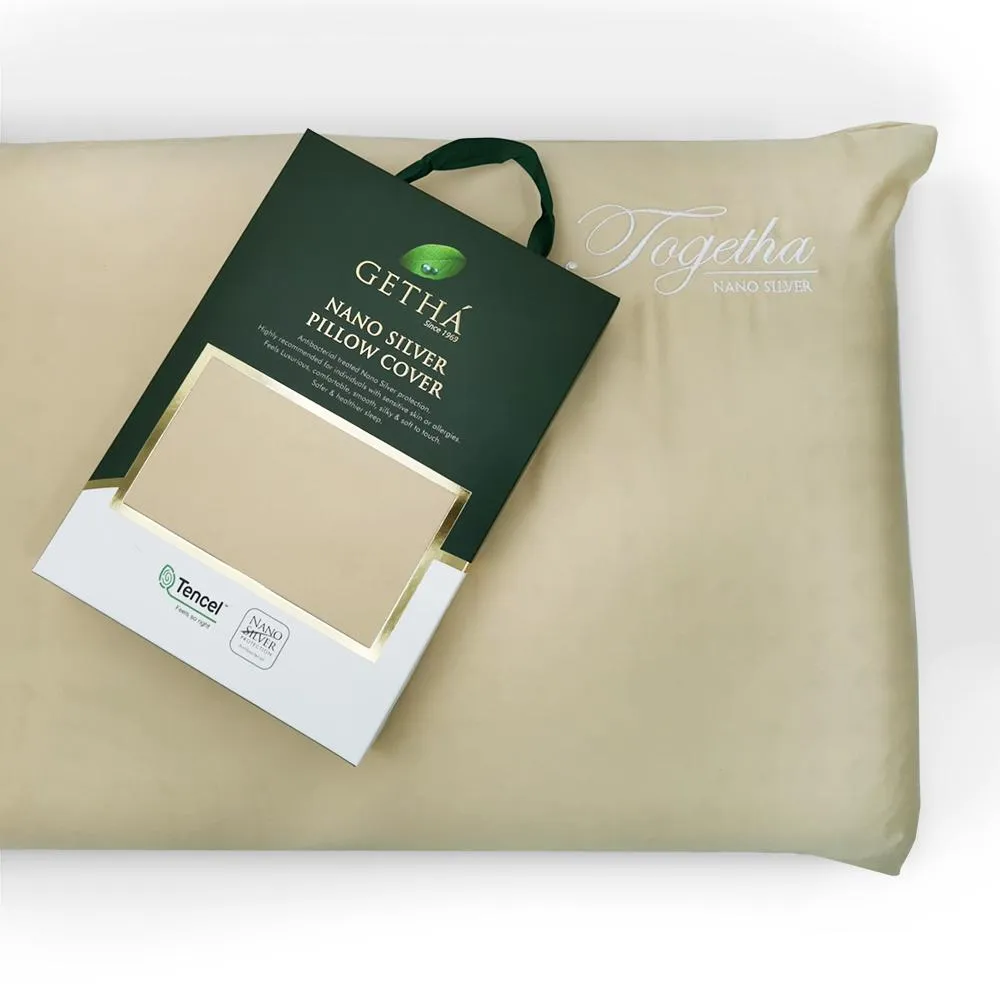 Getha Award S Latex Pillow Case - Tencel Nano Silver Fabric (M) (2 Pcs)