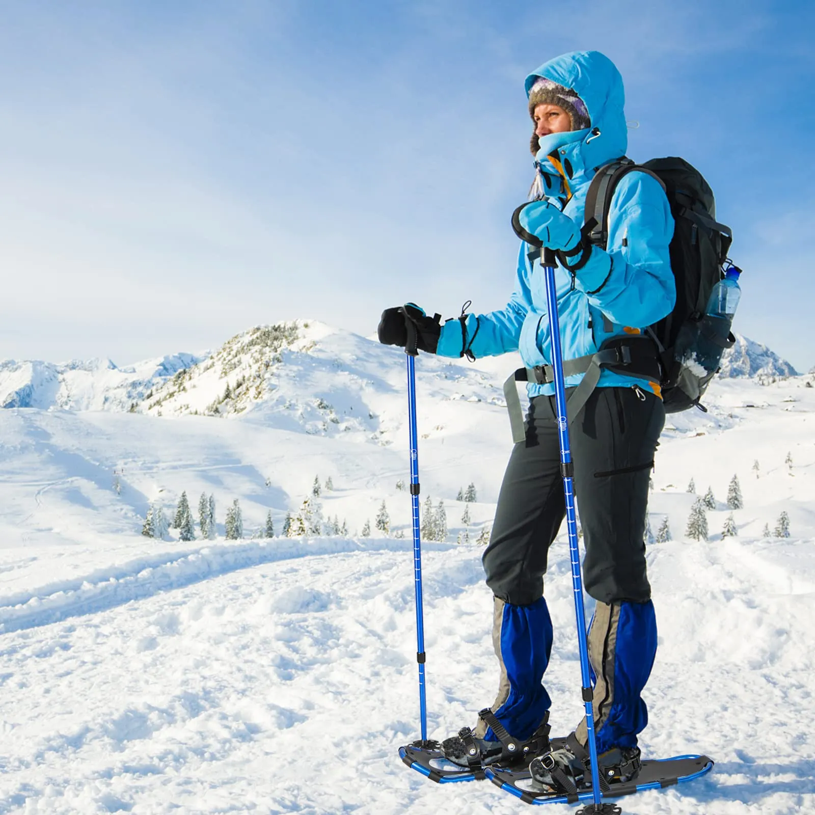 Goplus Snow Shoes for Men Women Youth Kids, Snow Mud Baskets Included, 21/ 25/ 30 Inches