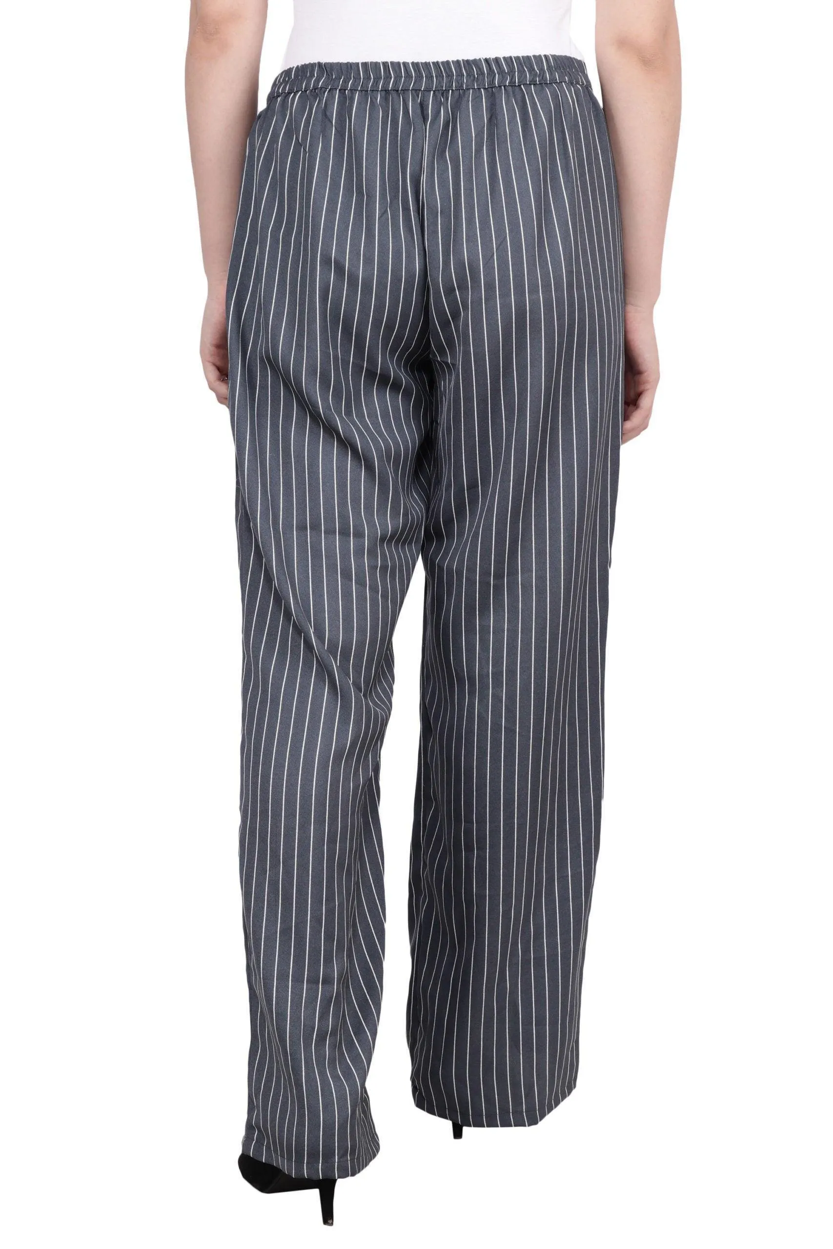 Grey Striped Pants