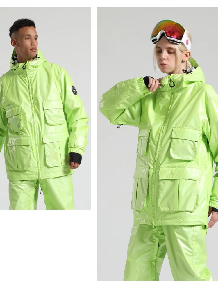 Gsou Snow Neon Holographic Snow Jacket - Men's