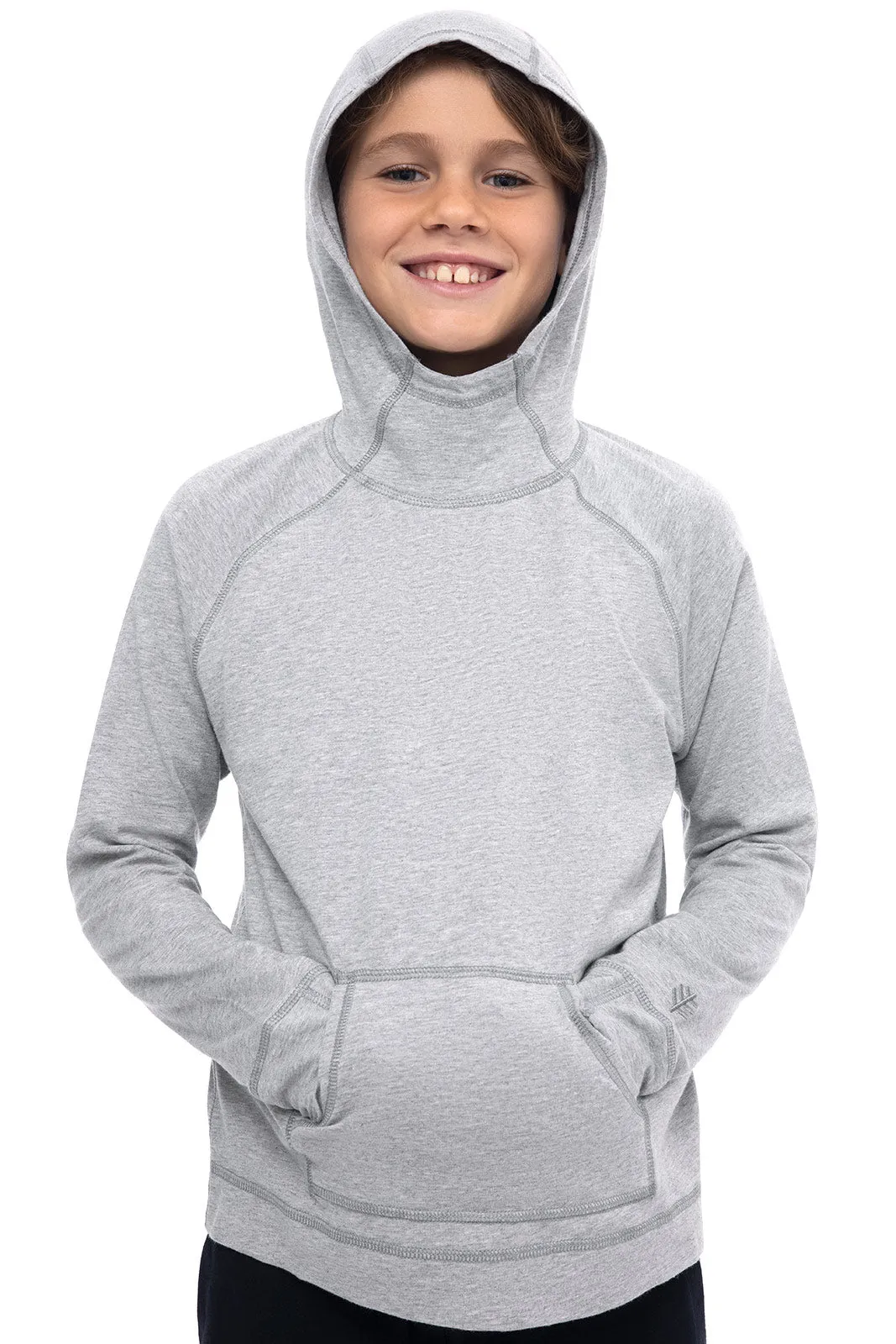 Kid's LumaLeo Hoodie | Grey Heather