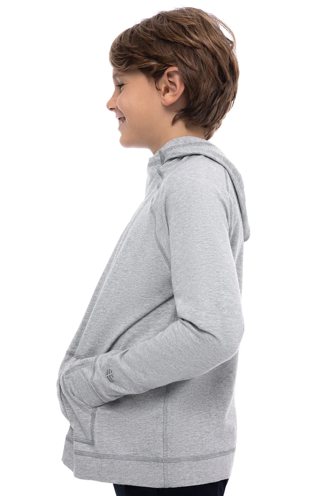 Kid's LumaLeo Hoodie | Grey Heather