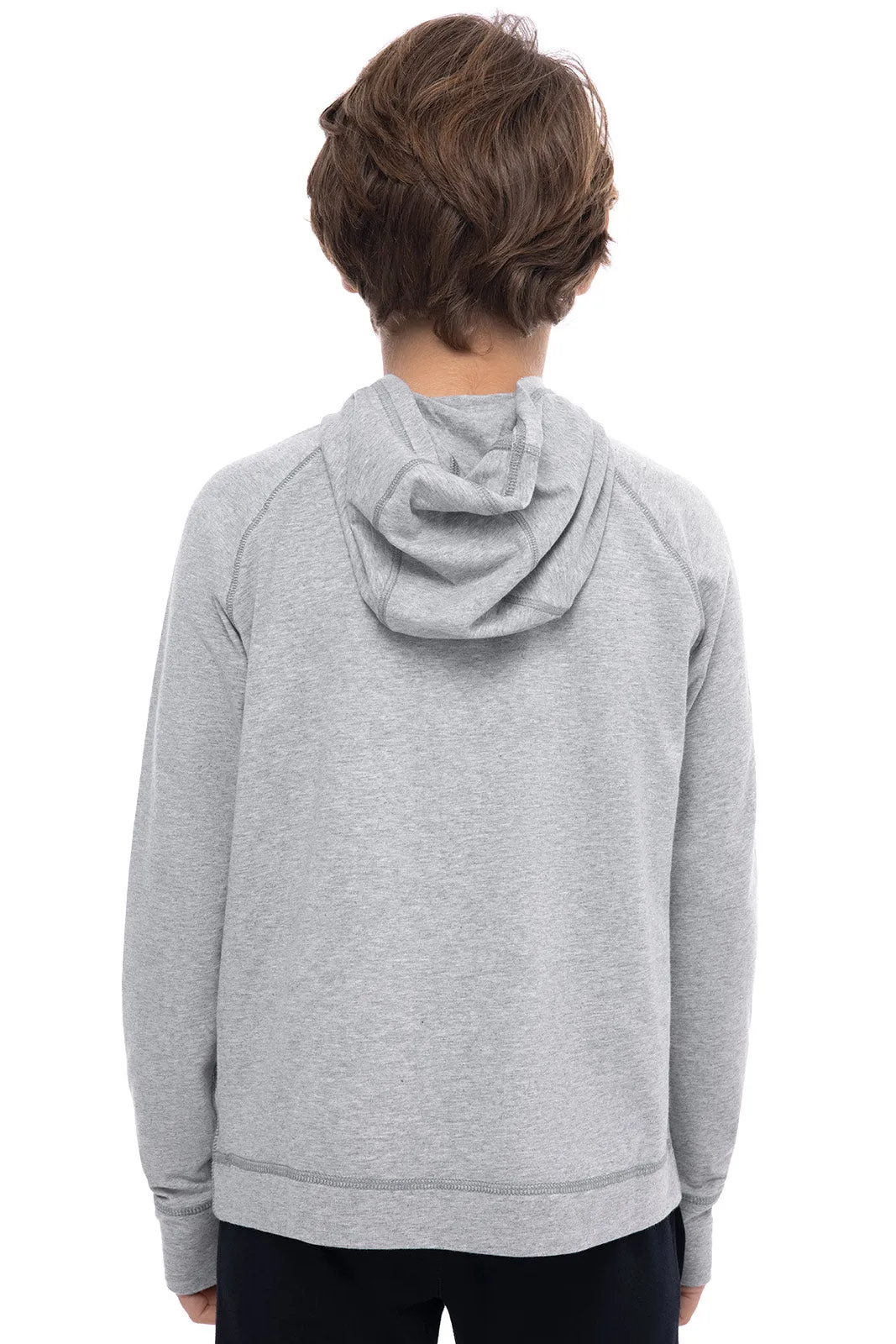 Kid's LumaLeo Hoodie | Grey Heather