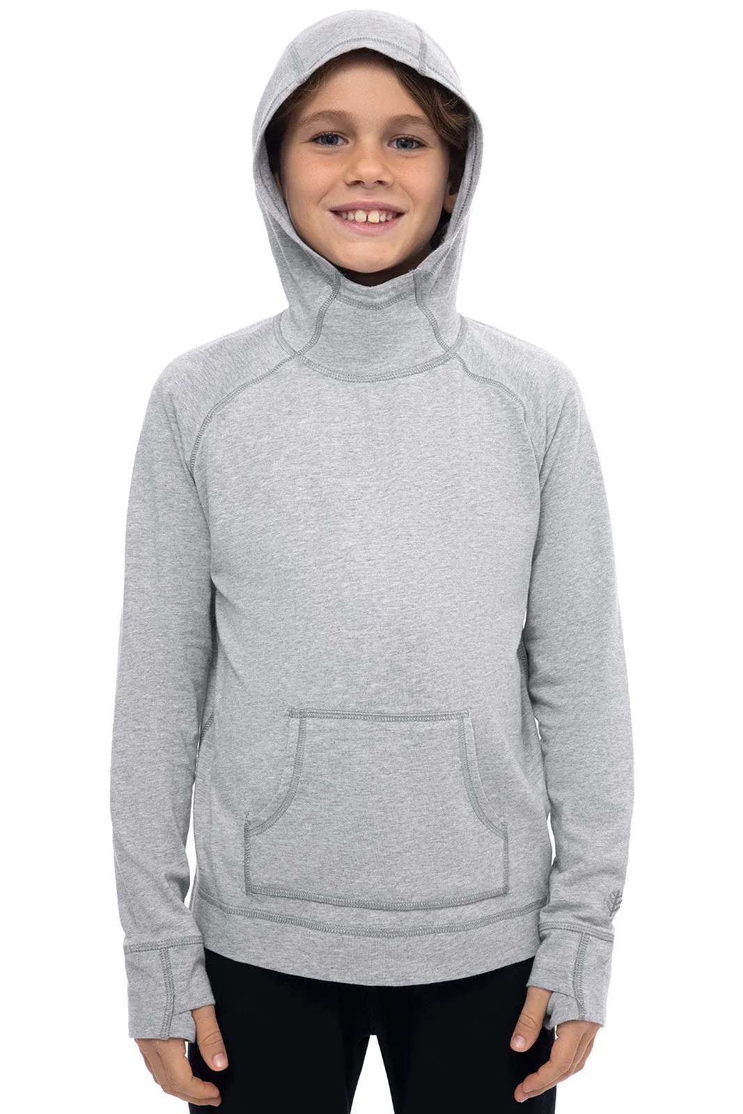 Kid's LumaLeo Hoodie | Grey Heather