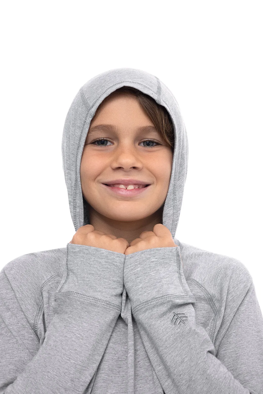 Kid's LumaLeo Hoodie | Grey Heather