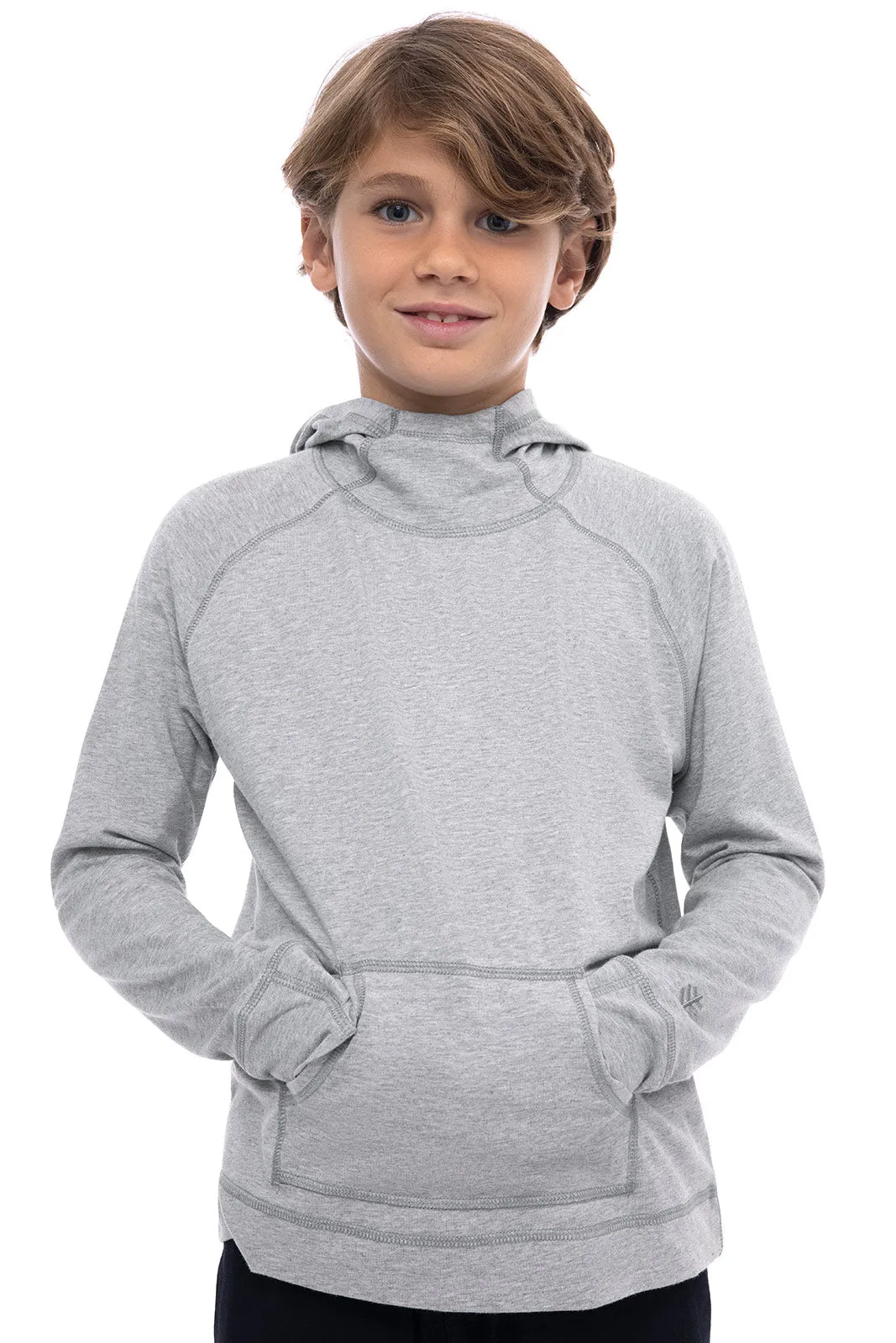 Kid's LumaLeo Hoodie | Grey Heather