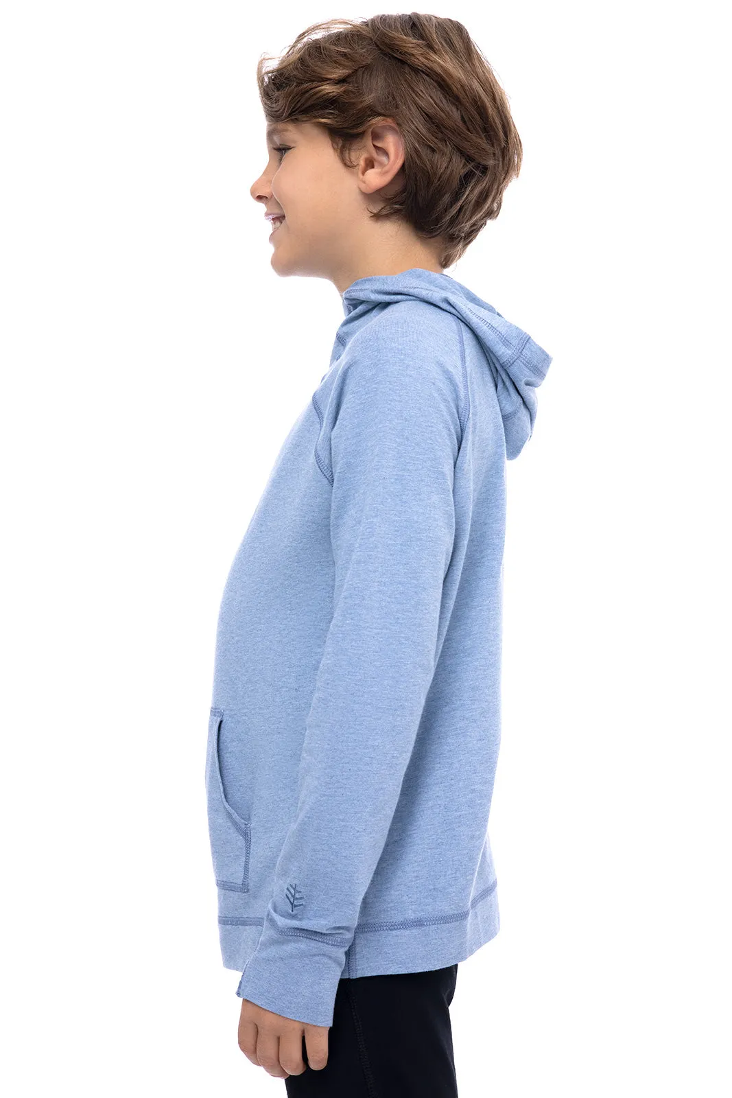 Kid's LumaLeo Hoodie | Light Blue Heather