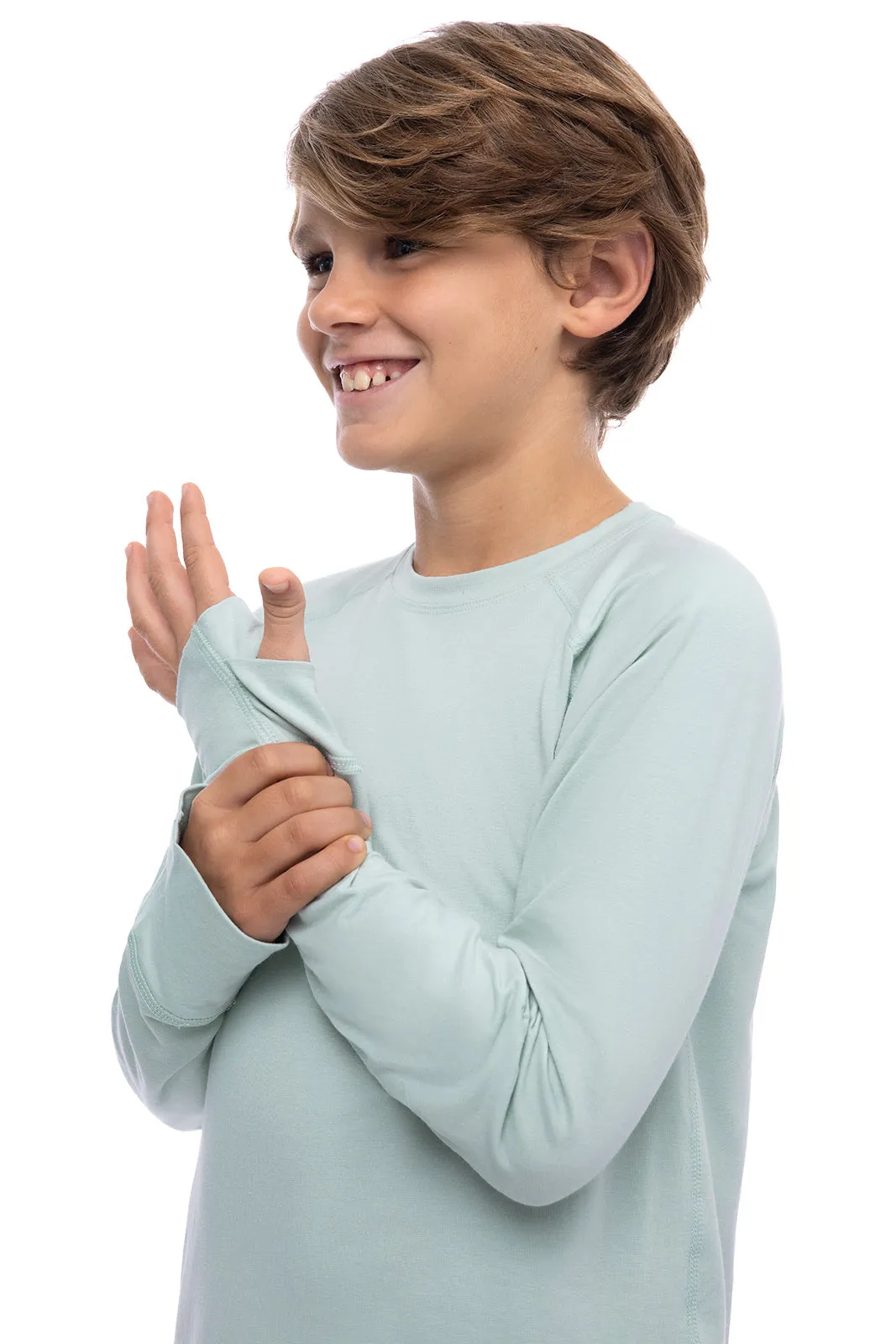 Kid's LumaLeo Long Sleeve T-Shirt | Misty Aqua