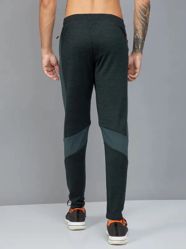 Men Colorblock Slim Fit Trackpants with TECHNO DRY