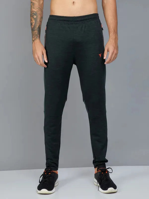 Men Colorblock Slim Fit Trackpants with TECHNO DRY