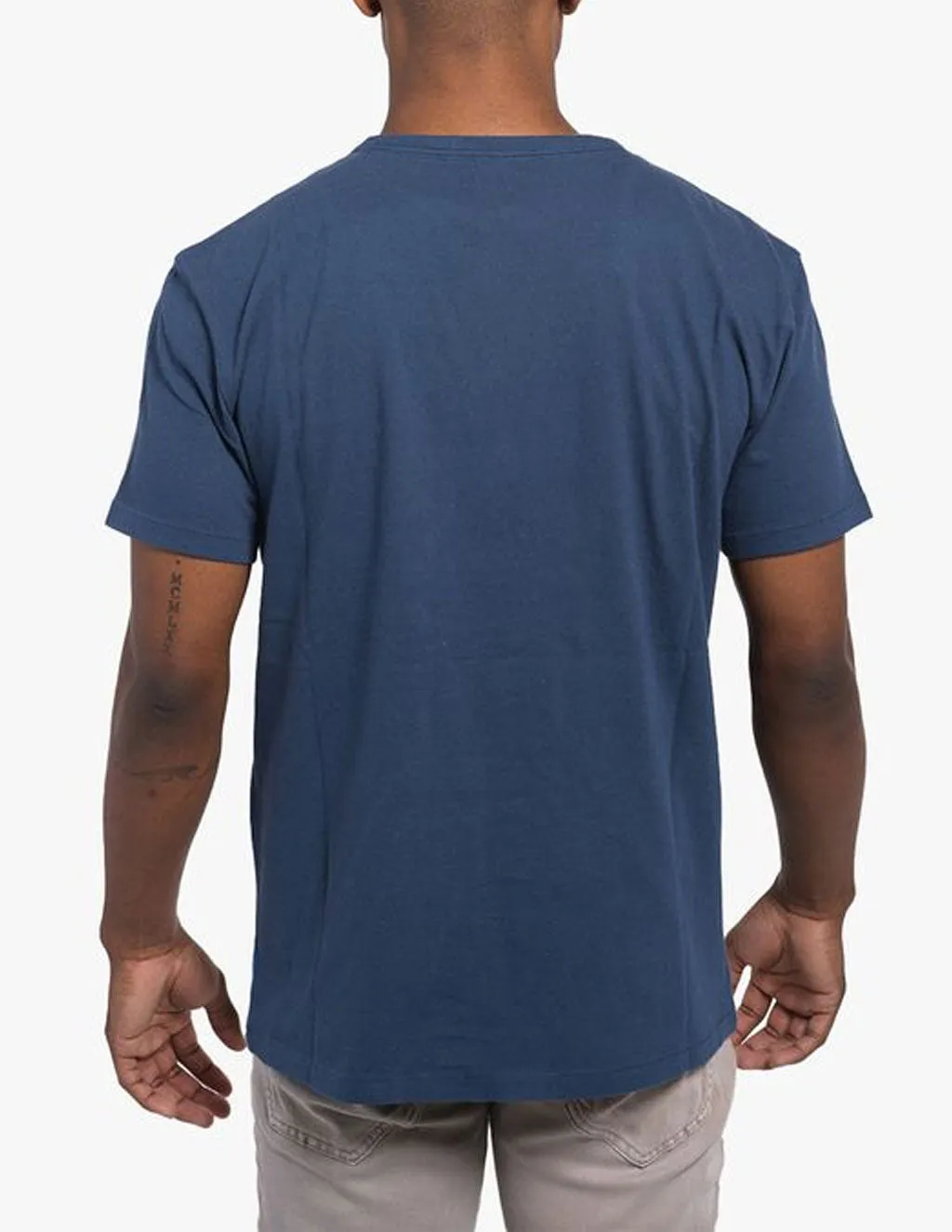 NAVY WASHED TEE