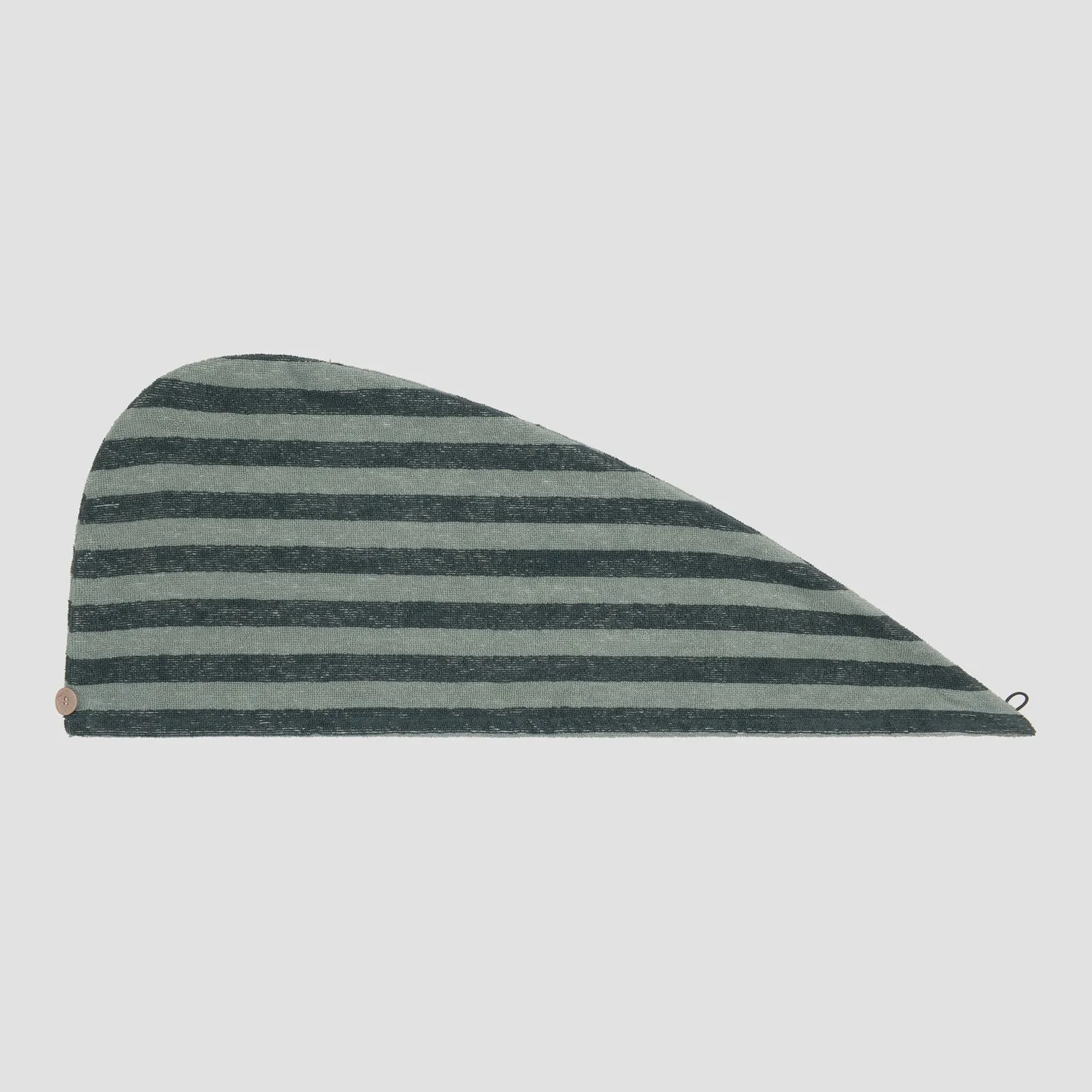 Pine Green Pembroke Stripe Cotton Hair Wrap