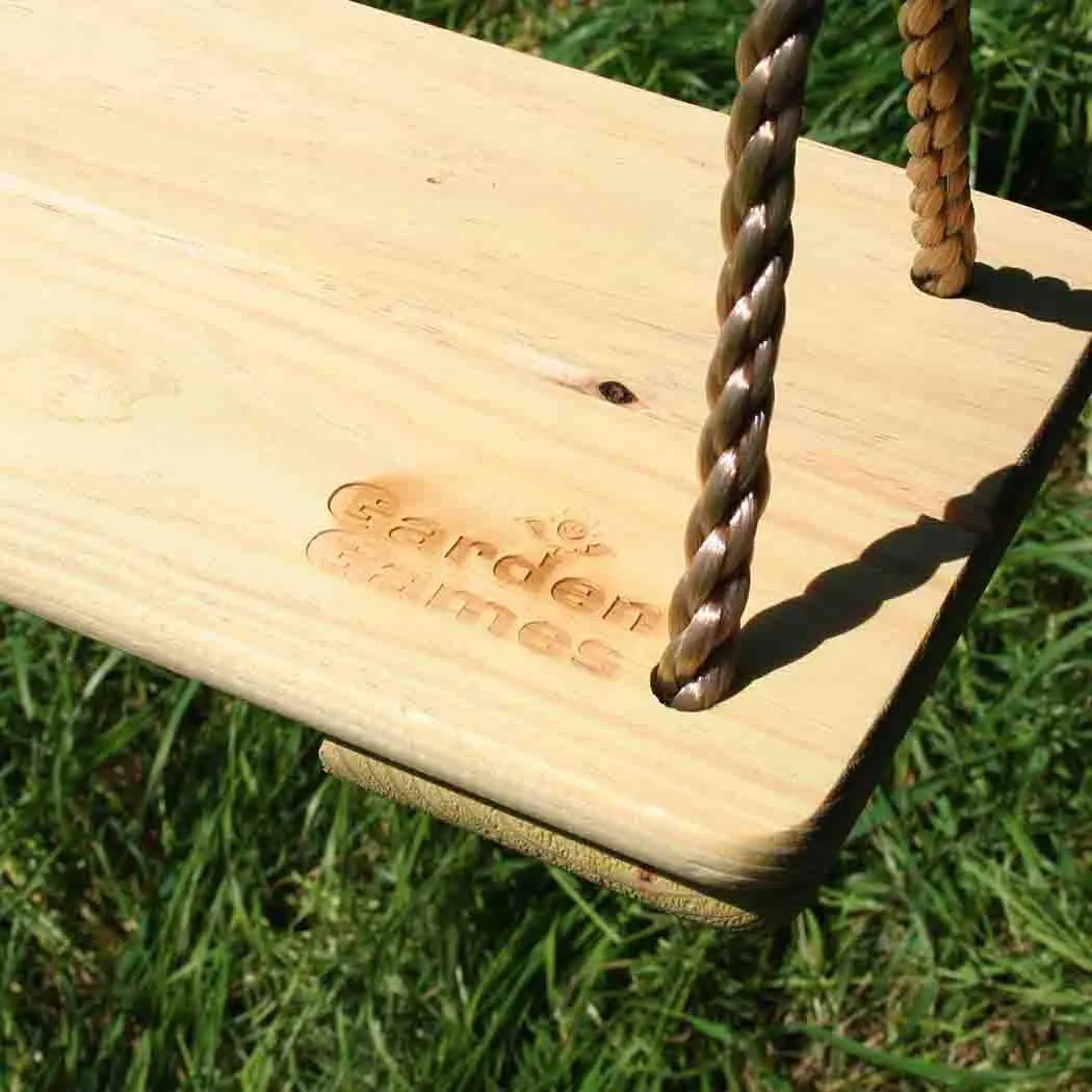 Pine Wood Swing Seat - Comfy, Secure & Durable