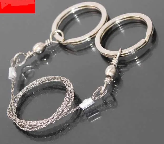 Practical Emergency Hand Chain Saw Survival Gear Manual stainless Steel Wire saw ring Travel Outdoor Camping Hiking Tool