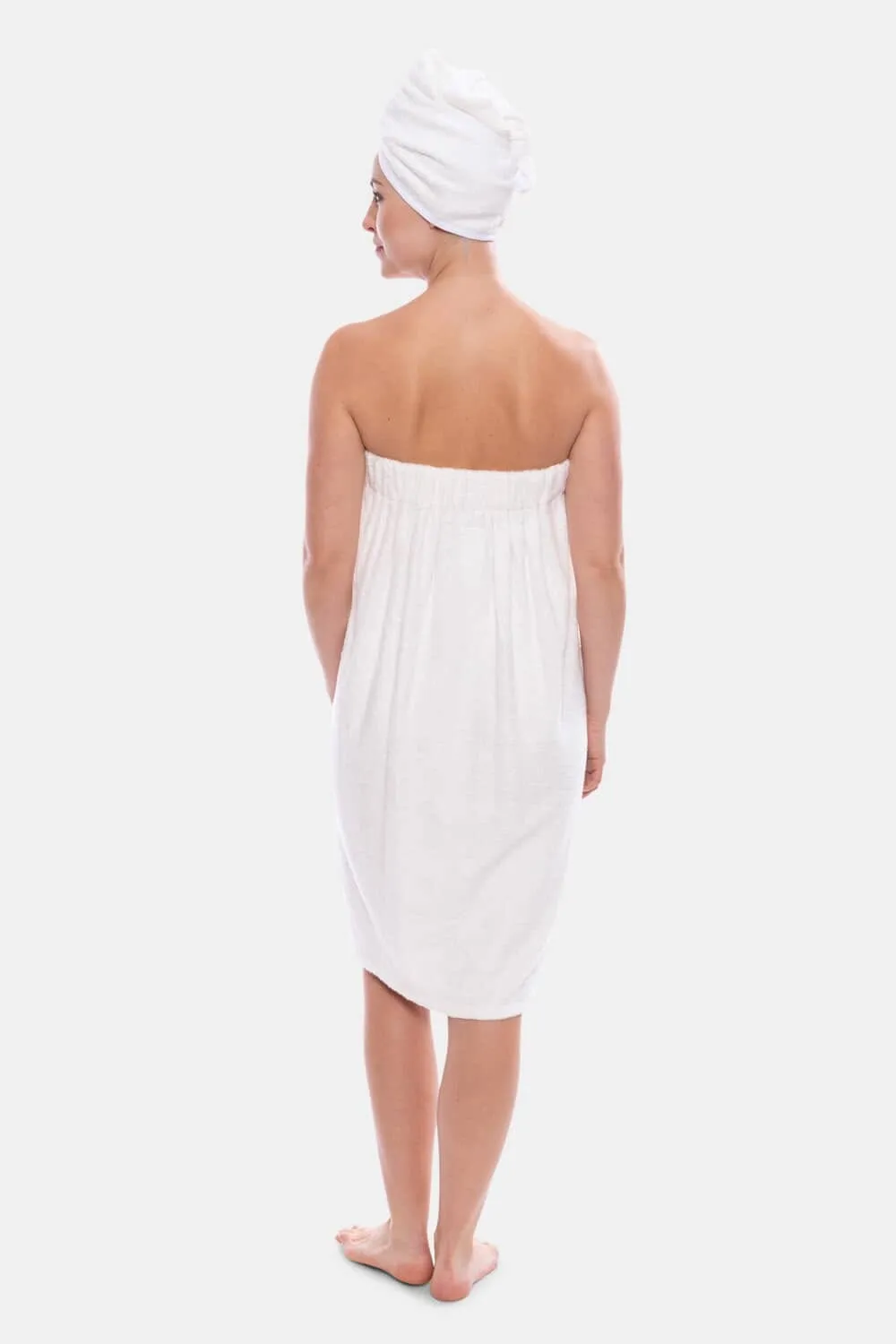 Texere Women's 2pc Terry Cloth Body and Hair Wrap