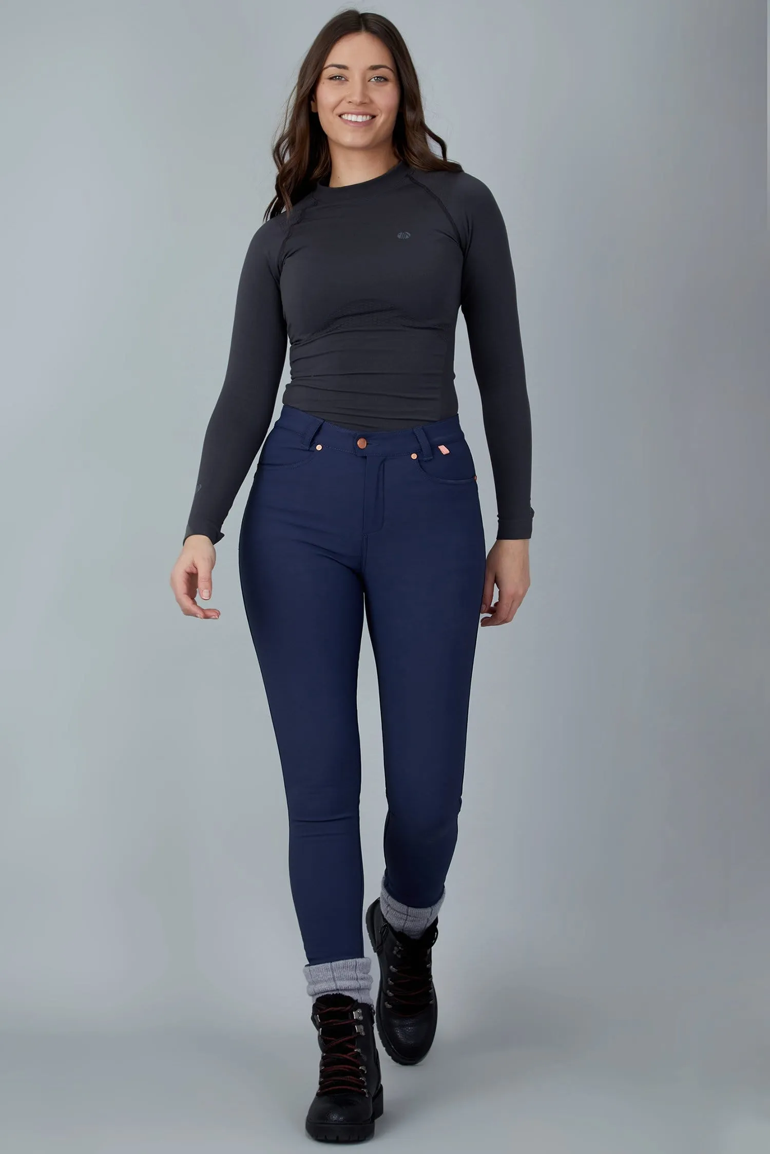 The Aventurite Stretch Skinny Outdoor Pants - Midnight Blue