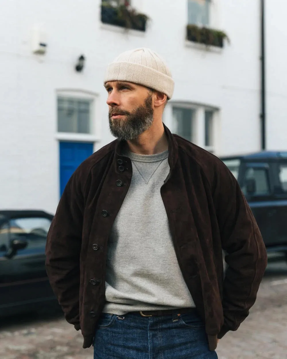 The Reversible Suede Bomber