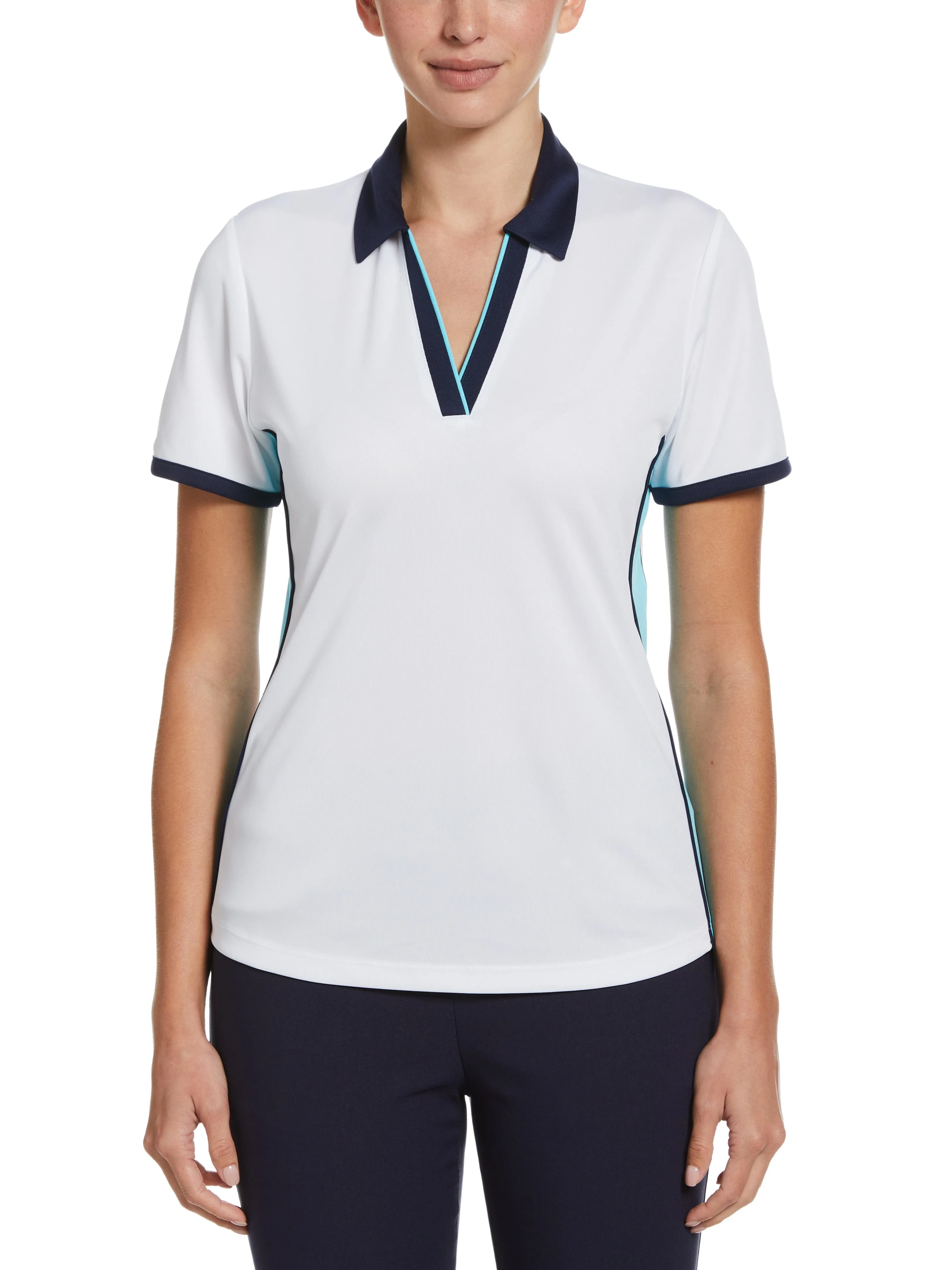 Women's Color Block Golf Polo