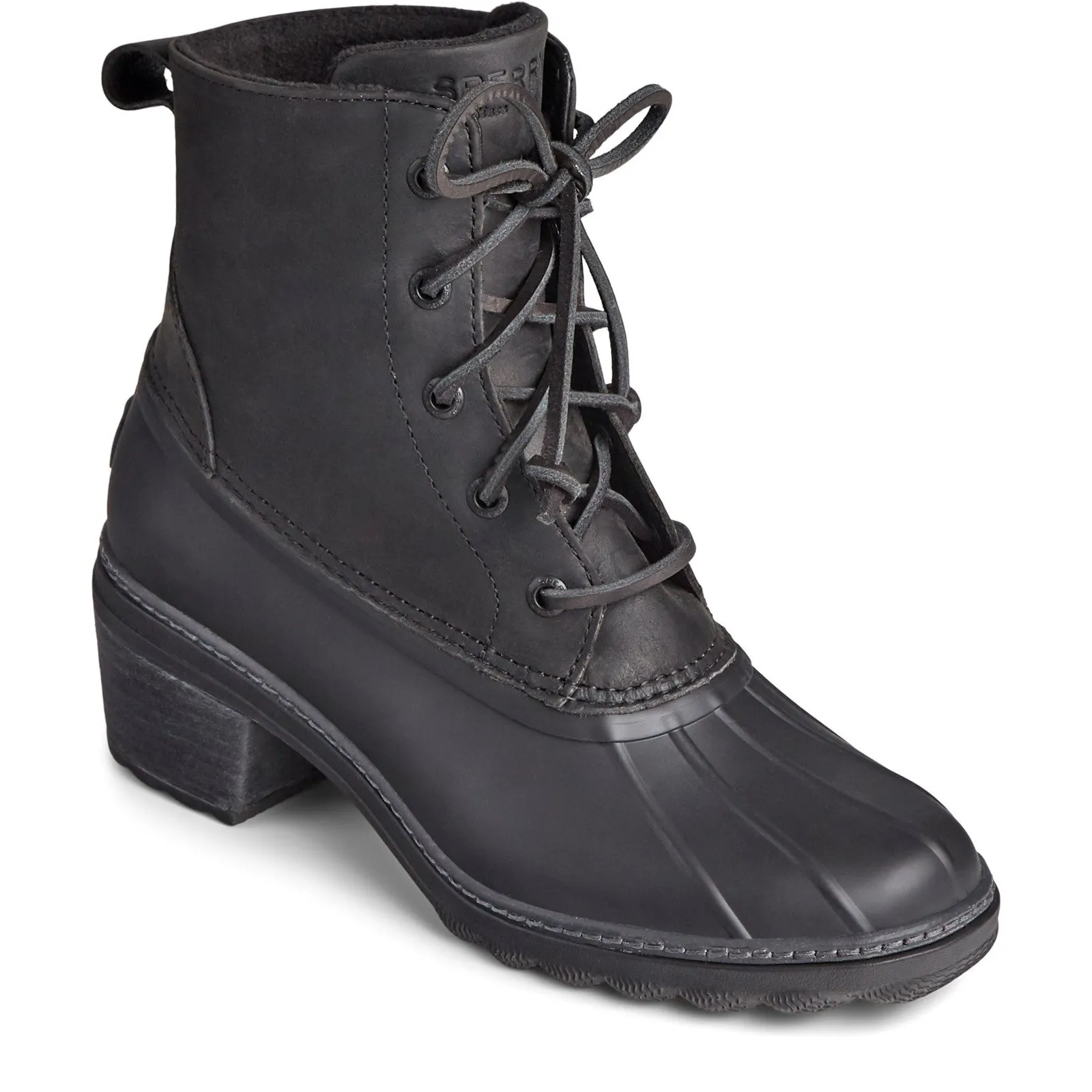 Women's Saltwater Heel Fashion Ankle Boots Black