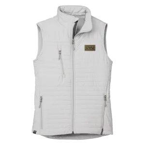 WOMEN’S STORM CREEK ECO-INSULATED QUILTED VEST- Pleather Mono Patch