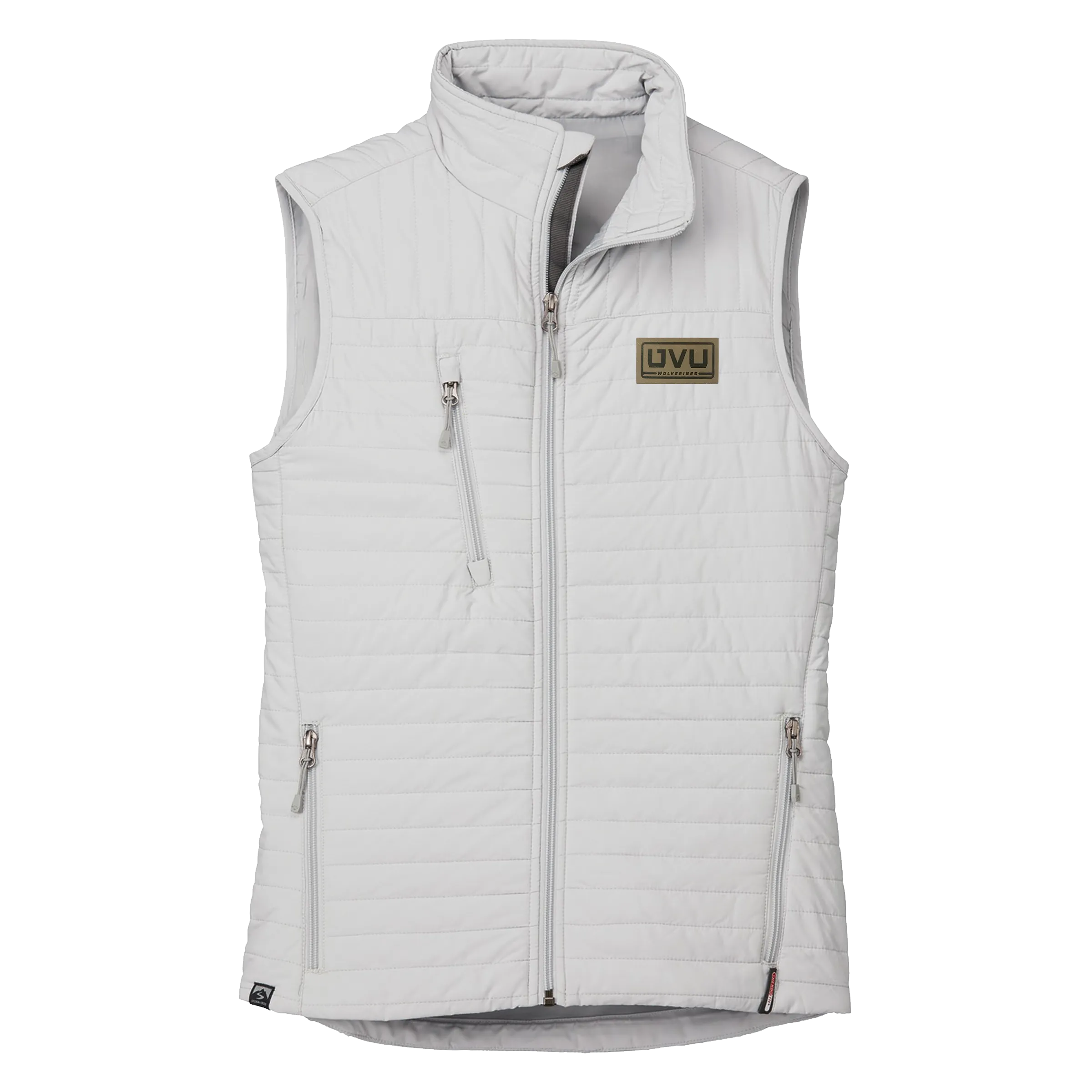 WOMEN’S STORM CREEK ECO-INSULATED QUILTED VEST- Pleather Mono Patch