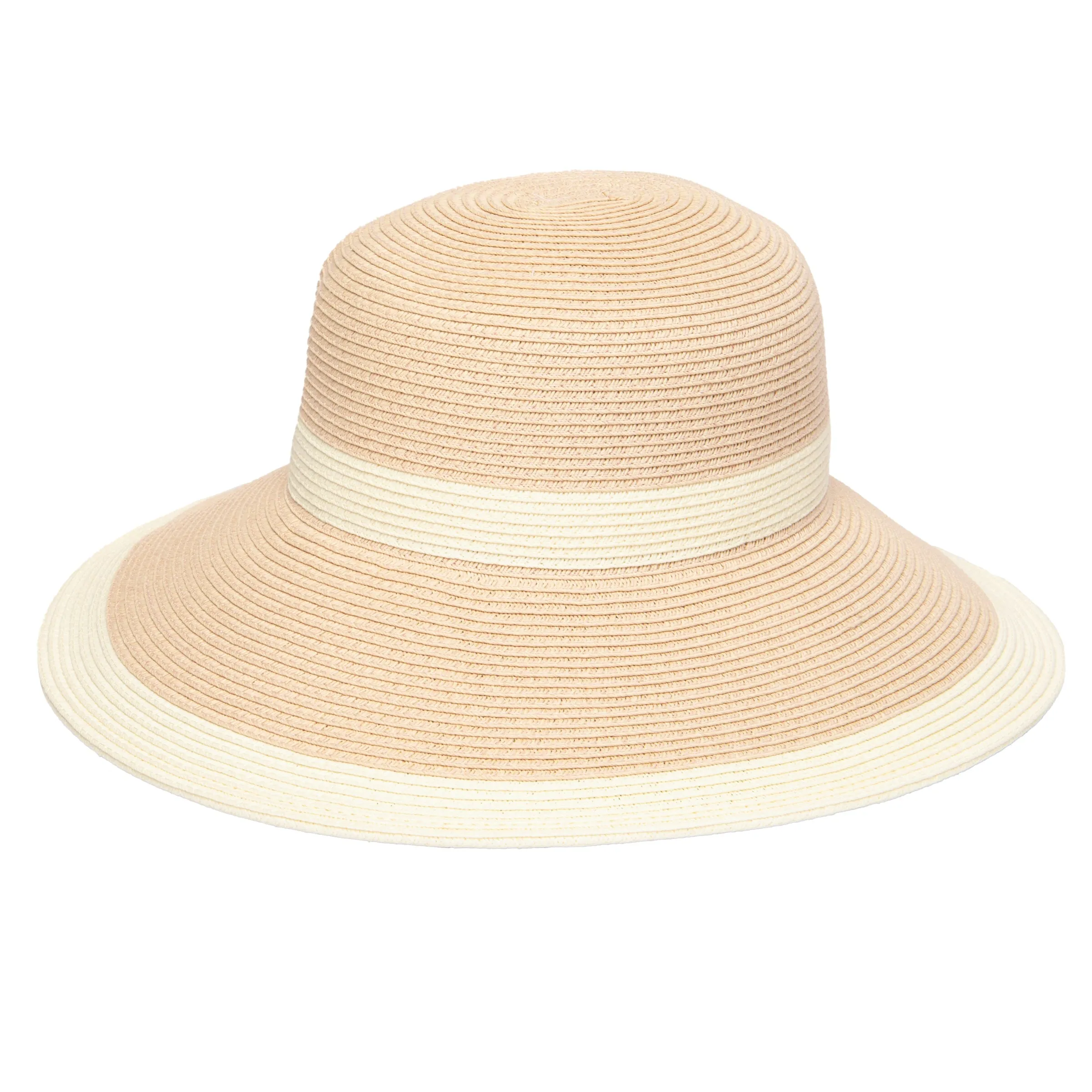 Women's Water Repellent Striped Cloche - Blush