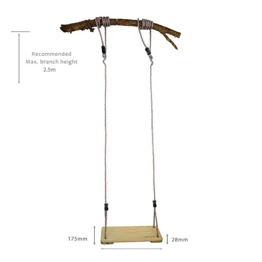 Wooden Tree Swing - Outdoor Fun Adventures