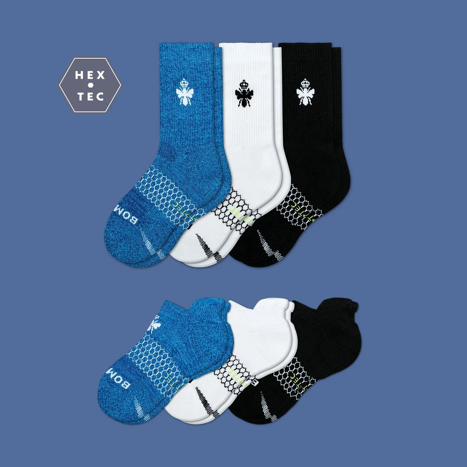 Youth All-Purpose Active Calf & Ankle Sock 6-Pack